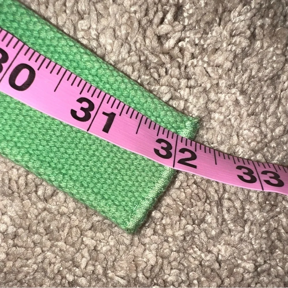 Vintage Green & Blue Embroidered Shark Child's Belt Size S/M 32”